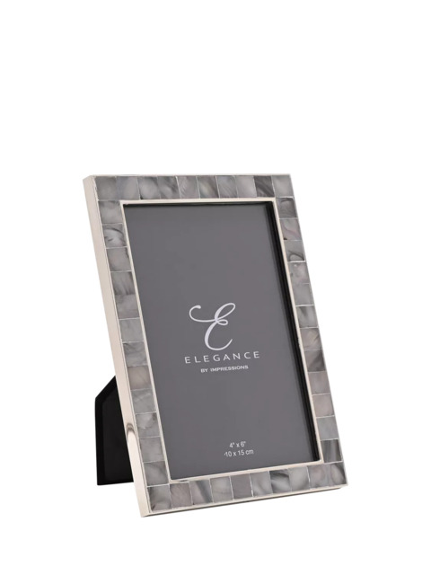 Impressions Elegance Mother of Pearl Photo Frame, Grey - image 1