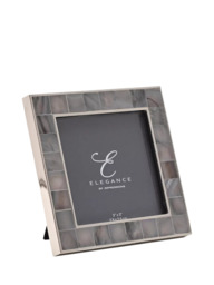 Impressions Elegance Mother of Pearl Photo Frame, Grey - thumbnail 2