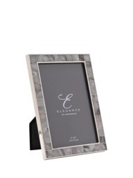 Impressions Elegance Mother of Pearl Photo Frame, Grey