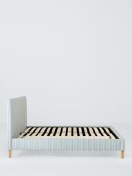 John Lewis Emily Upholstered Bed Frame, Double, Blue Stripe - thumbnail 4