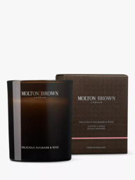 Molton Brown Delicious Rhubarb & Rose Scented Signature Candle, 190g - thumbnail 1