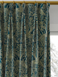 Clarke & Clarke Leopardo Made to Measure Curtains or Roman Blind, Kingfisher - thumbnail 4