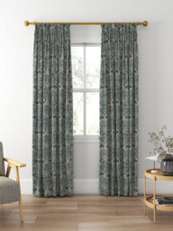 Clarke & Clarke Leopardo Made to Measure Curtains or Roman Blind, Kingfisher - thumbnail 5