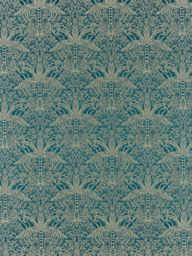 Clarke & Clarke Leopardo Made to Measure Curtains or Roman Blind, Kingfisher - thumbnail 1