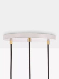 Tala Oak Triple Pendant Cluster Ceiling Light with Voronoi II 3W ES LED Dimmable Tinted Bulbs - thumbnail 3