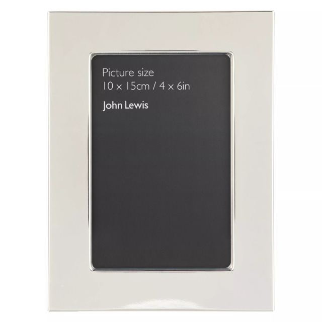 John Lewis Wide Border Photo Frame, Silver Plated - image 1