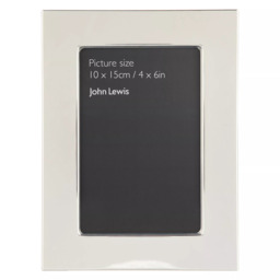 John Lewis Wide Border Photo Frame, Silver Plated - thumbnail 1