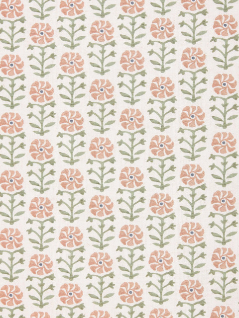 John Lewis Aria Made to Measure Curtains or Roman Blind, Pale Terracotta - image 1