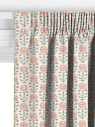 John Lewis Aria Made to Measure Curtains or Roman Blind, Pale Terracotta - thumbnail 3