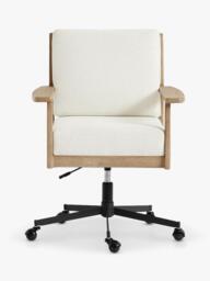 Pottery Barn Cody Swivel Desk Chair, Oatmeal - thumbnail 4