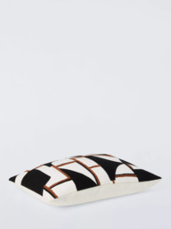 John Lewis x John Cooper Garth Geometric Cushion, Black - thumbnail 3