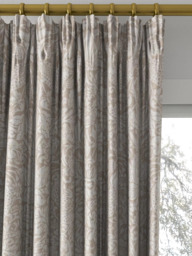 Morris & Co. Pure Strawberry Thief Made to Measure Curtains or Roman Blind, Flax - thumbnail 2