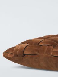 John Lewis Velvet Basket Weave Cushion - thumbnail 4