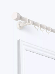 John Lewis Extendable Metal Curtain Pole Kit with Stud Finial, Dia.28mm - thumbnail 1