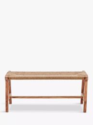 Nkuku Amhara Acacia Bench, Natural - thumbnail 4