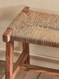 Nkuku Amhara Acacia Bench, Natural - thumbnail 3