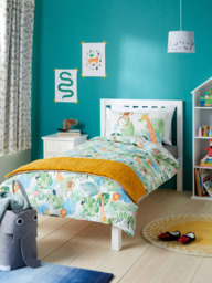 John Lewis Safari & Friends Pencil Pleat Pair Blackout Lined Children's Curtains - thumbnail 3