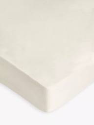 John Lewis Soft & Silky Egyptian Cotton Sateen 400 Thread Count Deep Fitted Sheet - thumbnail 1