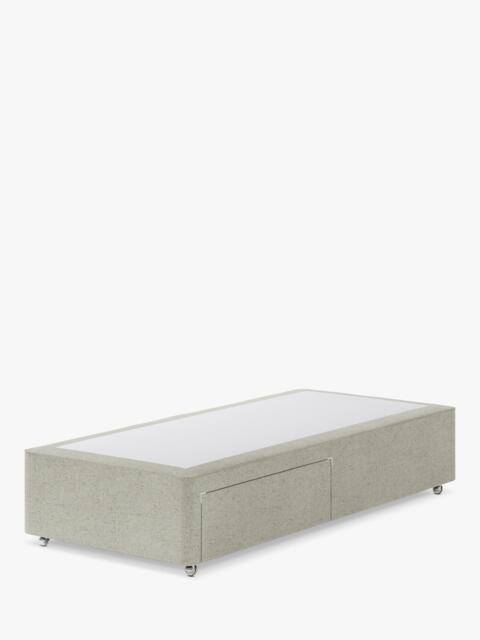 Hypnos Non-Sprung Upholstered 2 Drawer Divan Base, Single - image 1