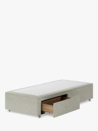 Hypnos Non-Sprung Upholstered 2 Drawer Divan Base, Single - thumbnail 2