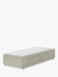 Hypnos Non-Sprung Upholstered 2 Drawer Divan Base, Single - thumbnail 1