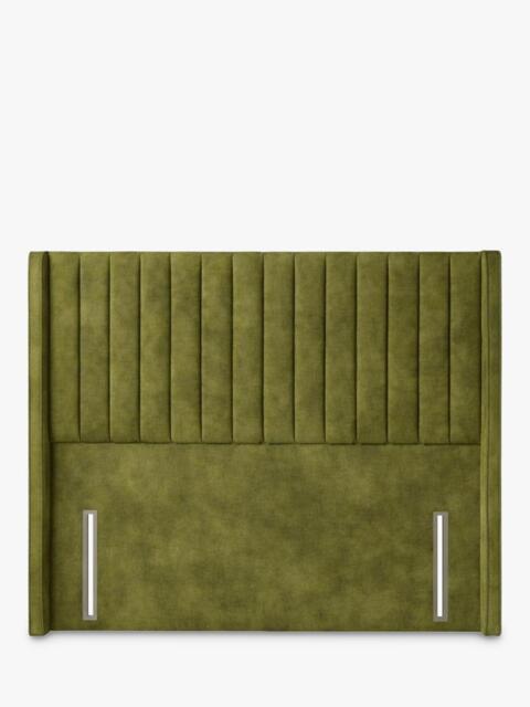 John Lewis Belgravia Winged Full Depth Upholstered Headboard, Emperor