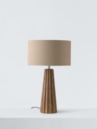 John Lewis Vallei Cone Table Lamp, Mangowood - thumbnail 2