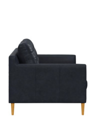 John Lewis Draper II Large 3 Seater Leather Sofa, Light Leg - thumbnail 3