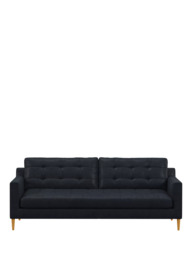 John Lewis Draper II Large 3 Seater Leather Sofa, Light Leg - thumbnail 5