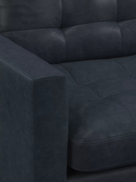John Lewis Draper II Large 3 Seater Leather Sofa, Light Leg - thumbnail 6