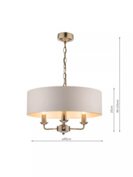 Laura Ashley Sorrento 3 Arm Ceiling Light - thumbnail 6