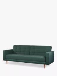 John Lewis Quilted Large 3 Seater Sofa Bed, Dark Leg - thumbnail 1
