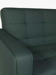 John Lewis Quilted Large 3 Seater Sofa Bed, Dark Leg - thumbnail 6