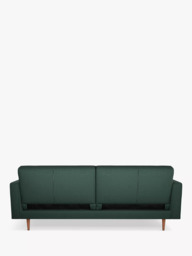 John Lewis Quilted Large 3 Seater Sofa Bed, Dark Leg - thumbnail 4