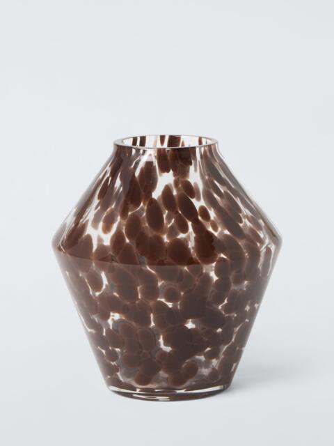 John Lewis Angular Confetti Glass Vase, H20cm, Brown - image 1
