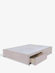 John Lewis Non-Sprung Upholstered Continental 2+2 Drawer Divan Base, Small Double - thumbnail 2