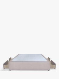 John Lewis Non-Sprung Upholstered Continental 2+2 Drawer Divan Base, Small Double - thumbnail 4