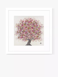 John Lewis Sara Otter 'Heartfelt' Framed Print & Mount, 43.5 x 43.5cm, Pink