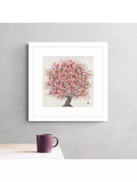 John Lewis Sara Otter 'Heartfelt' Framed Print & Mount, 43.5 x 43.5cm, Pink - thumbnail 2