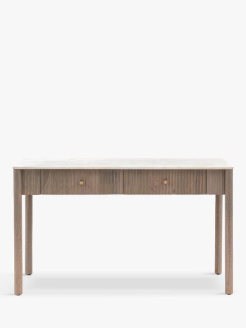 Gallery Direct Marmo Marble Top 2 Drawer Console Table - image 1