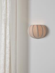 John Lewis Pumpkin Wall Light, Natural - thumbnail 2