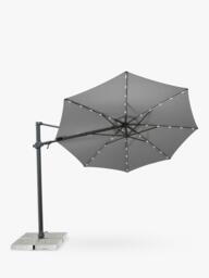 KETTLER Orion LED Aluminium Cantilever Round Parasol & Base, 3m - thumbnail 1