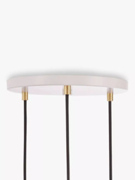 Tala Brass Triple Pendant Ceiling Light with Sphere IV ES LED Dim to Warm Globe Bulbs - thumbnail 3