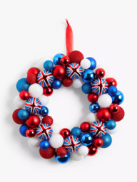 John Lewis Union Flag Bauble Wreath - thumbnail 1