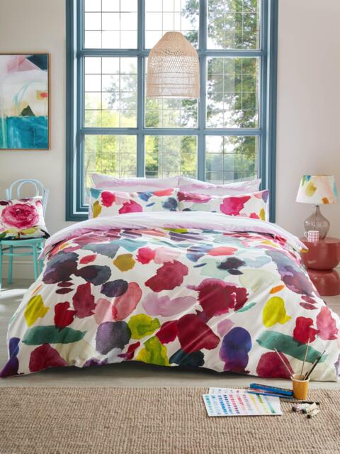 bluebellgray Abstract 250 Thread Count Reversible Duvet Cover Set - image 1