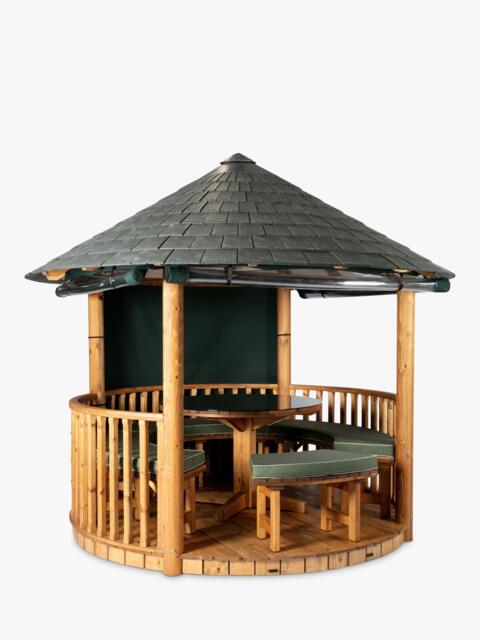 Breeze House Savannah Signature Slate Effect Tile Roof Circular Gazebo, FSC-Certified (Scandinavian Redwood) - image 1