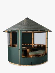 Breeze House Savannah Signature Slate Effect Tile Roof Circular Gazebo, FSC-Certified (Scandinavian Redwood) - thumbnail 4