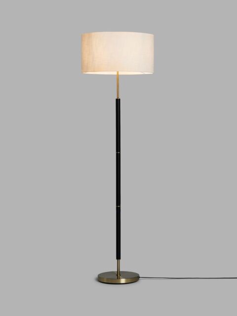 John Lewis Hamilton Drum Shade Floor Lamp, Black - image 1