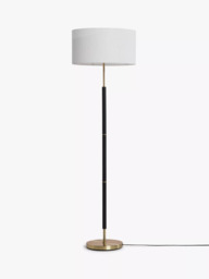 John Lewis Hamilton Drum Shade Floor Lamp, Black - thumbnail 3