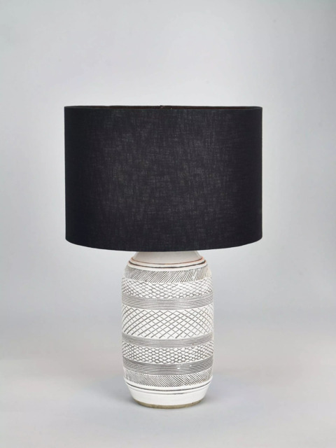 Pacific Kira Stoneware Table Lamp, Grey - image 1
